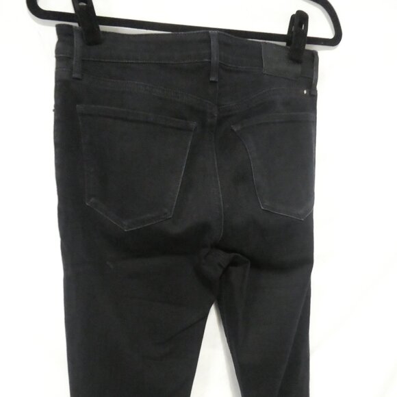 LUCKY BRAND - Bridgette Skinny | 4/27 ankle | Stylish Black Skinny Jeans Raw Hem - Picture 13 of 16